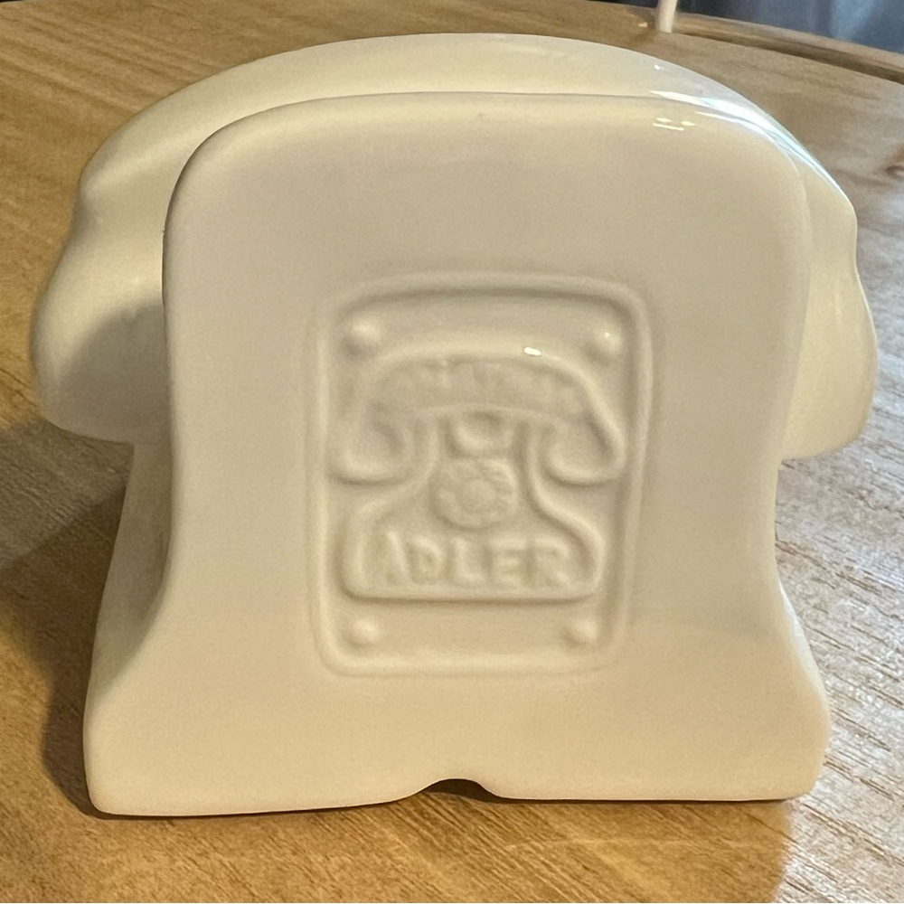 Jonathan Adler Smartphone Docking Station Porcelain High-Gloss White Finish - Picture 5 of 9